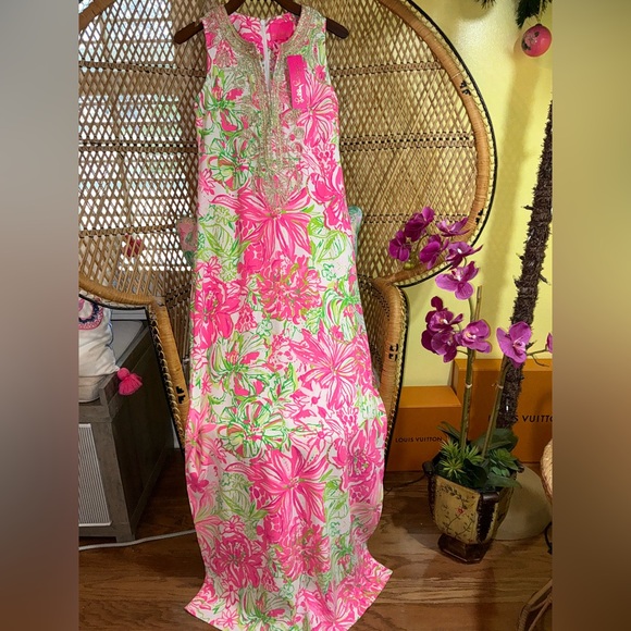 Lilly Pulitzer NWT 🦄 Carlotta Maxi Dress PRICE FIRM! Koala Me Maybe - Picture 10 of 16